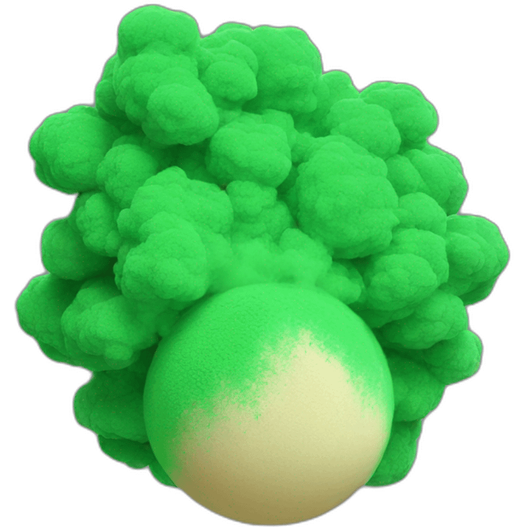 green powder ball emoji