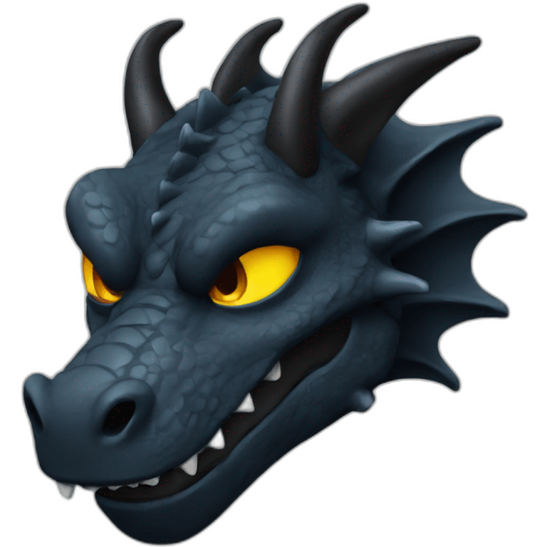 Dragon noir emoji