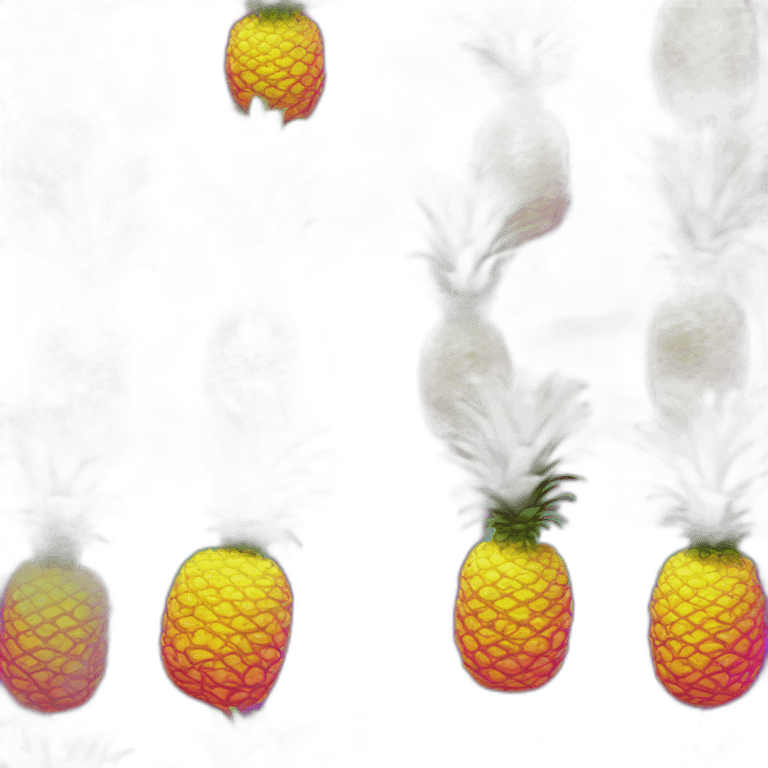 Ananas fluo emoji