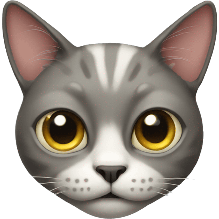 Weird looking cat emoji