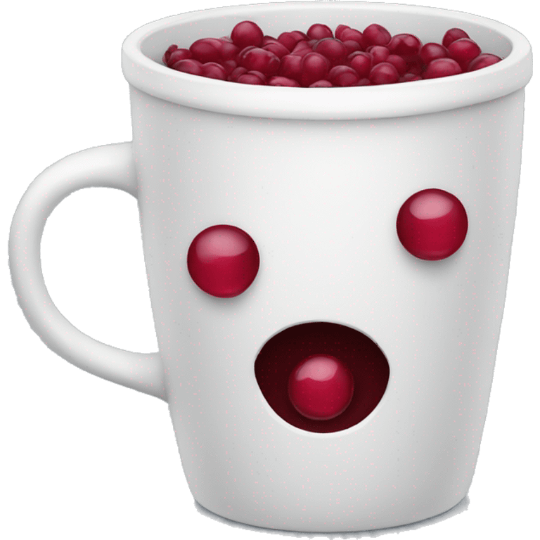 cup with cranberry  emoji