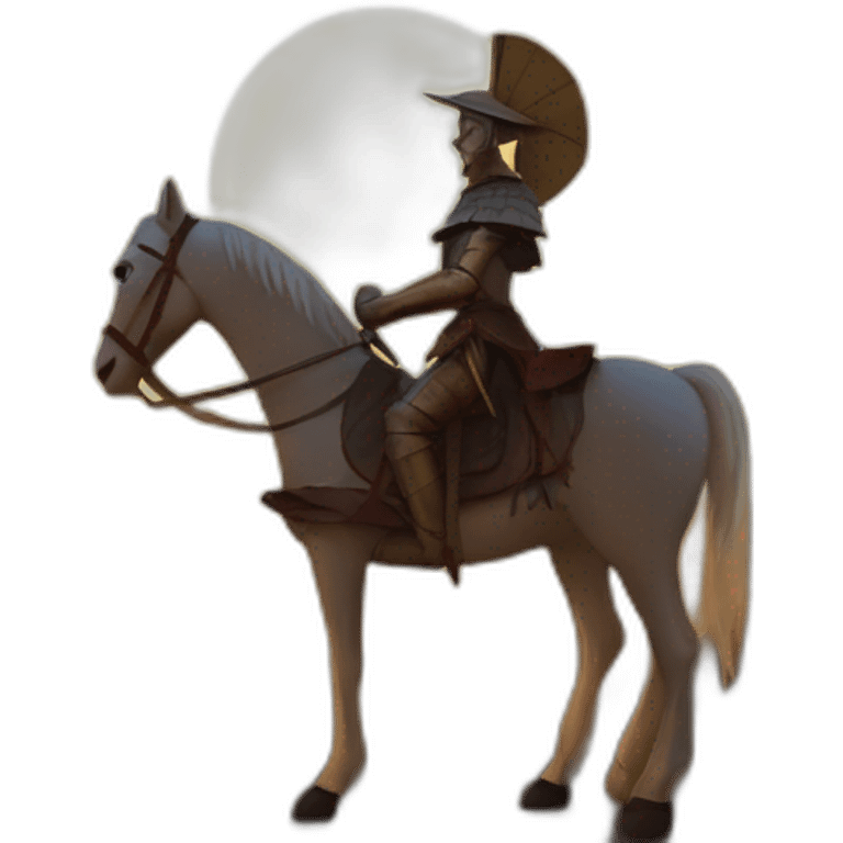 Don quijote in sunrise emoji