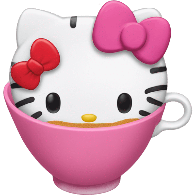 Tazza di hello kitty  emoji