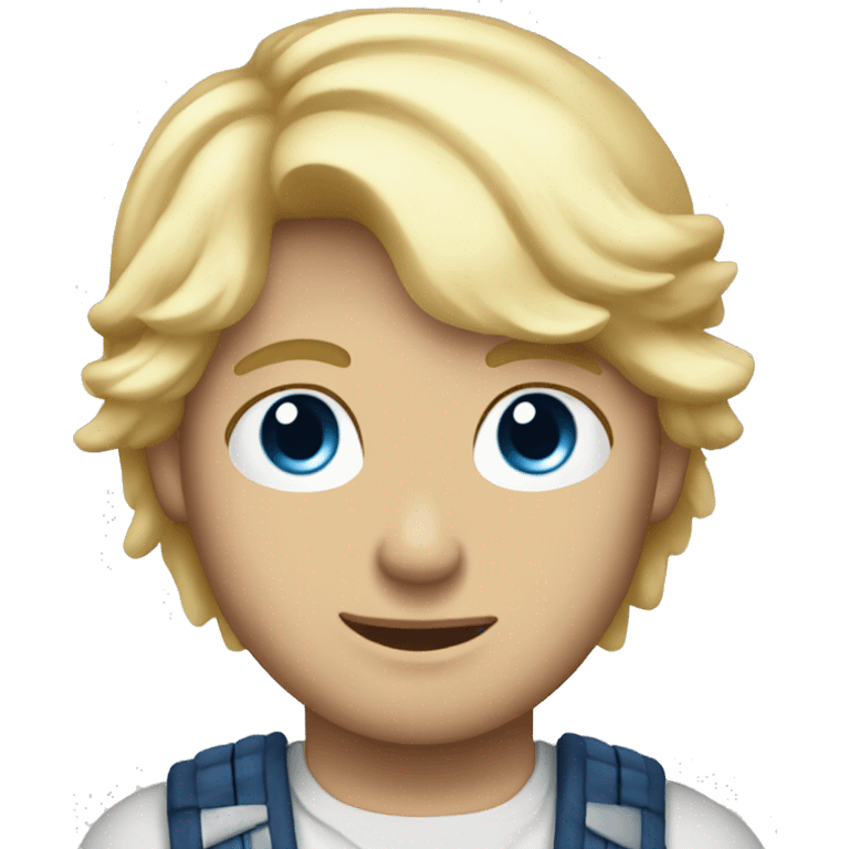 blue eyed blonde hair angel man emoji