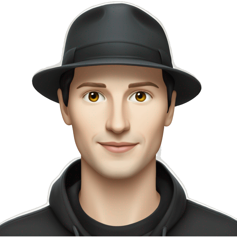 Pavel Durov in cap emoji