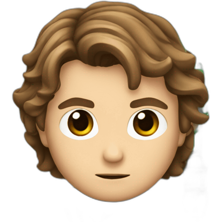 Anakin Skywalker with lightsaber emoji