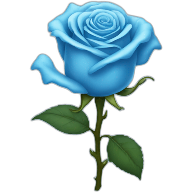 ice blue rose emoji