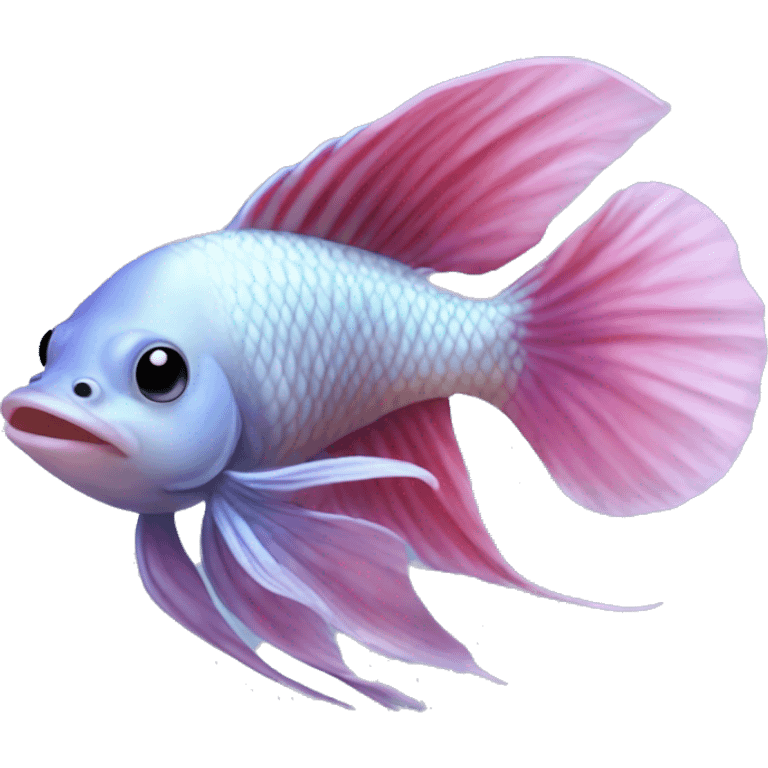 Halfmoon Dumbo betta splendens emoji