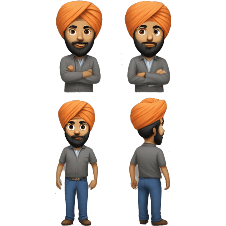 Sikh Software Developer emoji