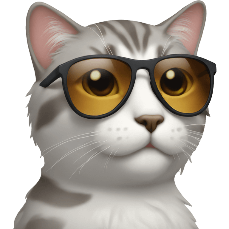 Cat with sunglasses emoji