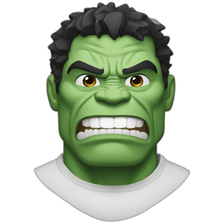 White hulk emoji