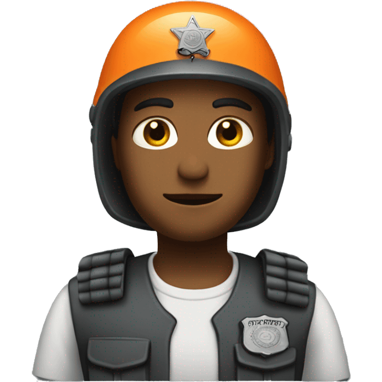 prison gaurd with helmet  emoji