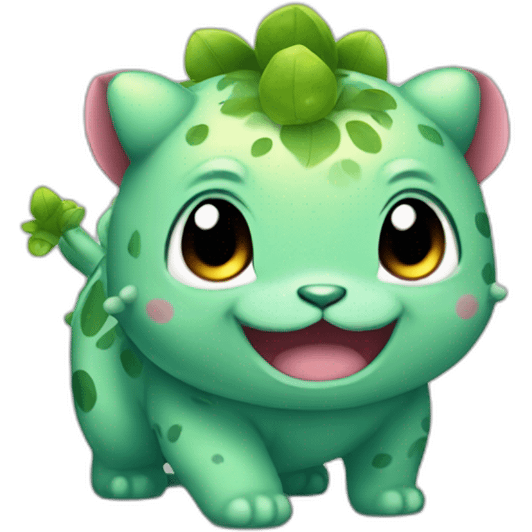 Cute bubasaur emoji