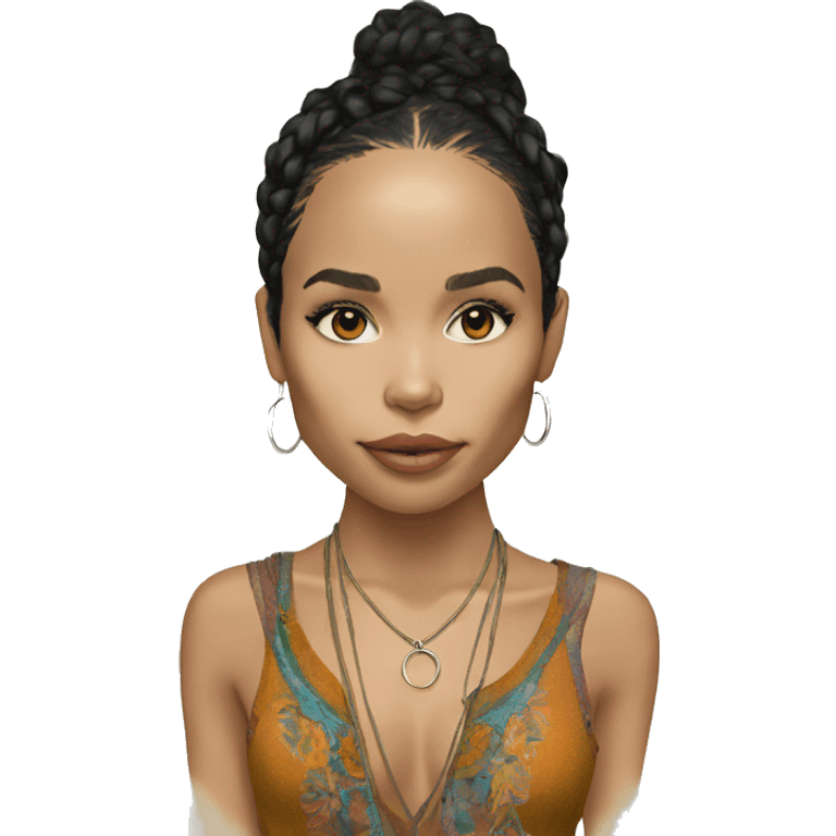 Zoe Kravitz, Portrait, Hippie Clothes emoji