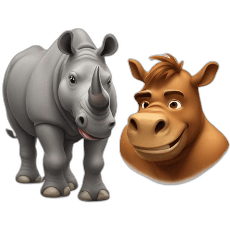 alf and a rhinoceros emoji