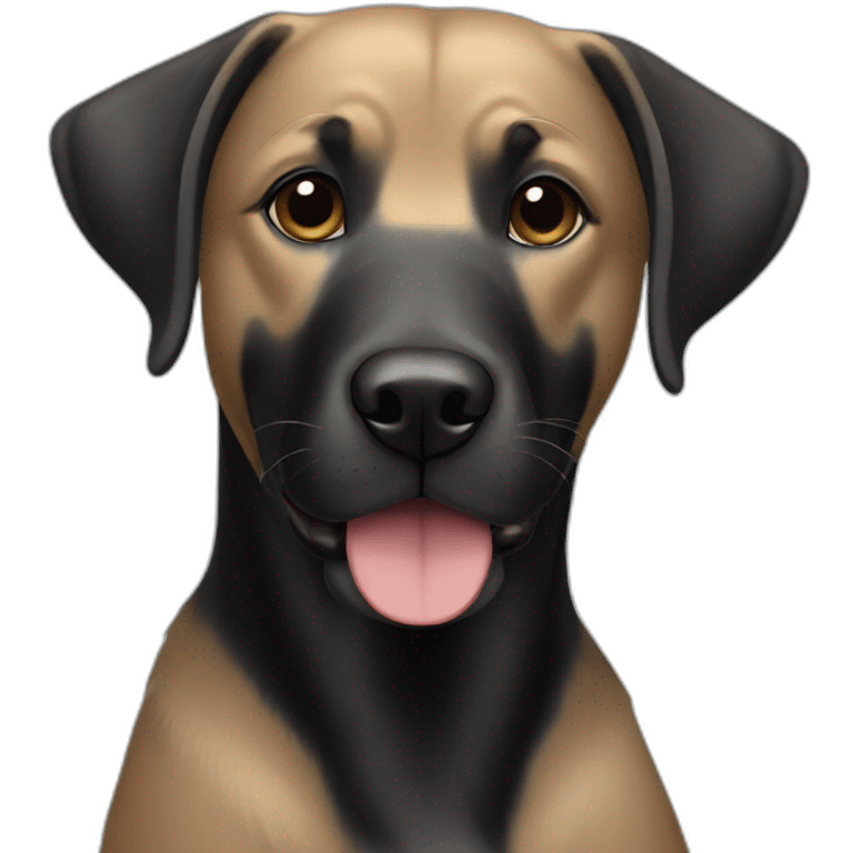 black lab emoji