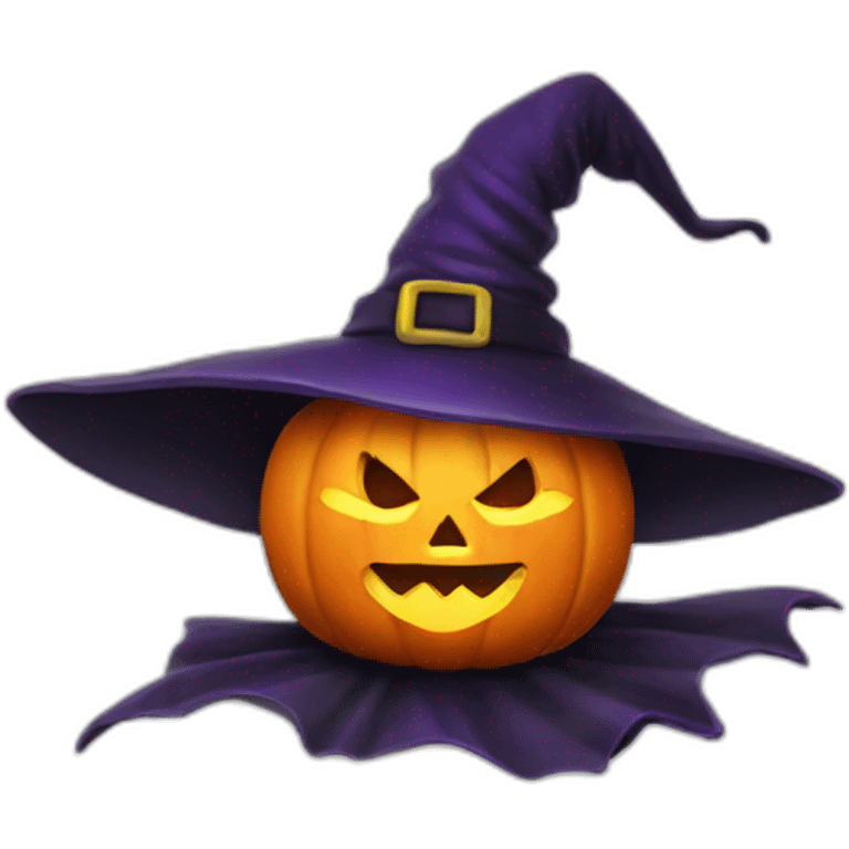 Witch pumpkin emoji