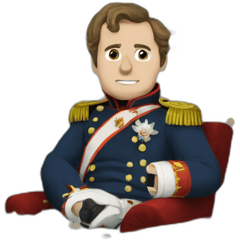 Napoleon plays video games emoji