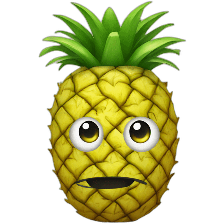 pineapple head man emoji