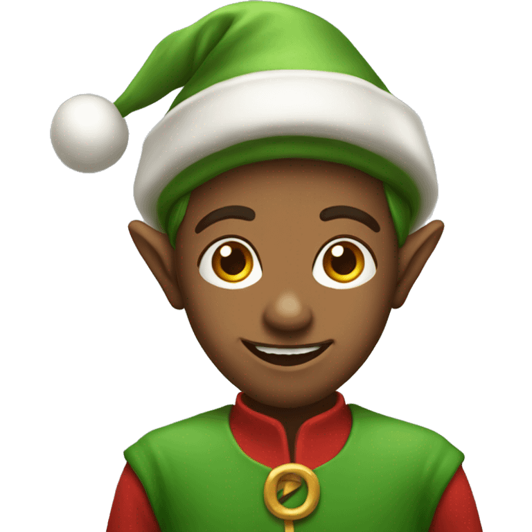 Christmas elf emoji