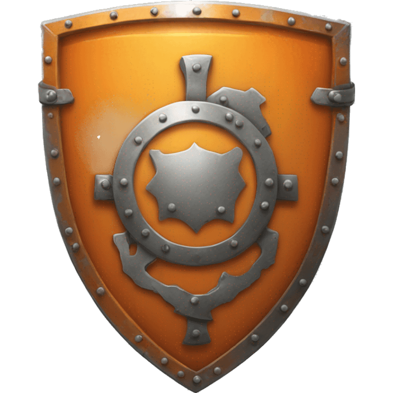 orange metal shield emoji