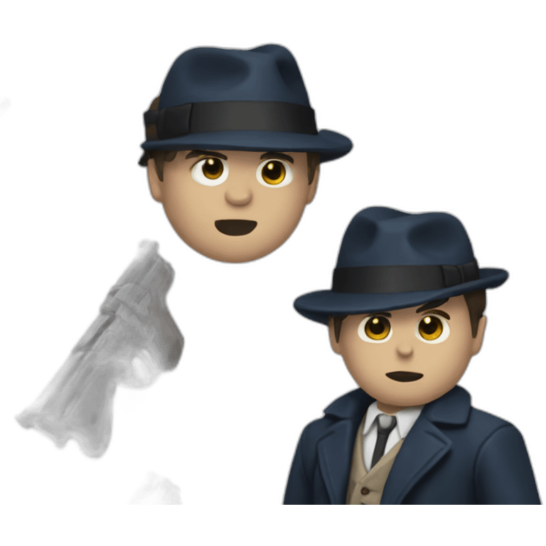 Tommy Shelby with gun emoji