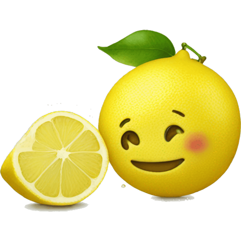 lemon smiley emoji