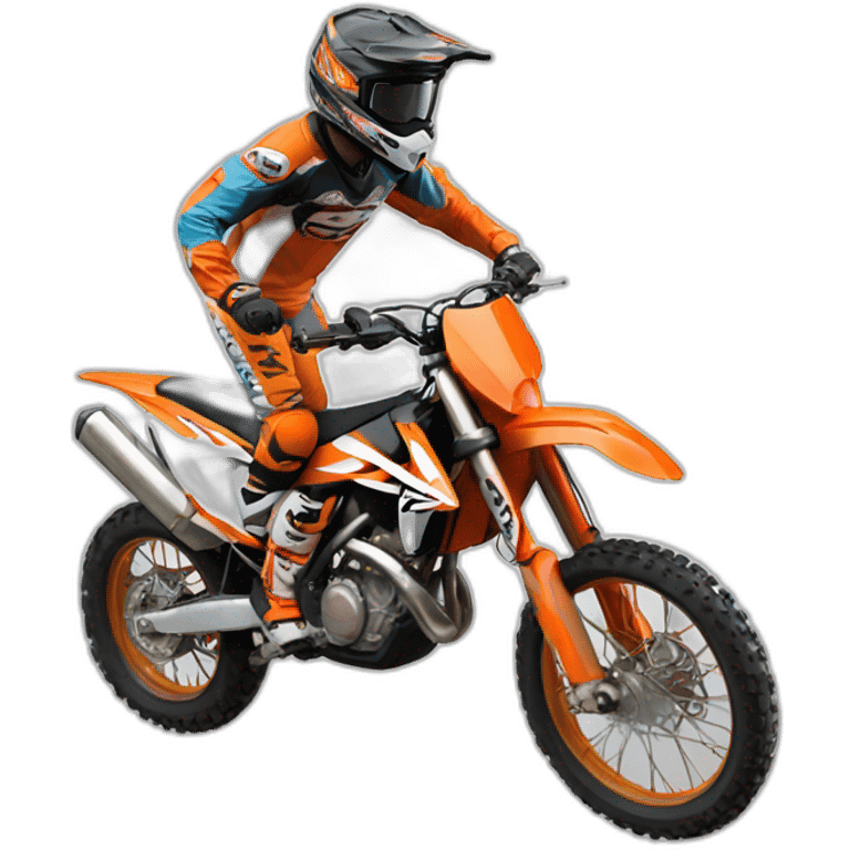 Motocross-ktm emoji