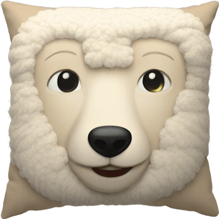 beige sherpa pillow emoji