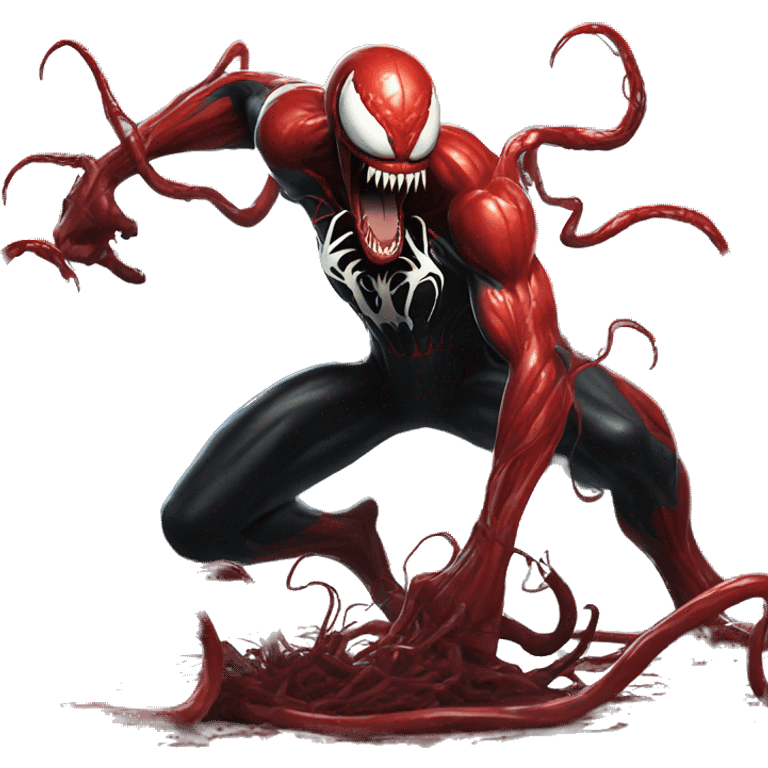 venom carnage fighting venom emoji