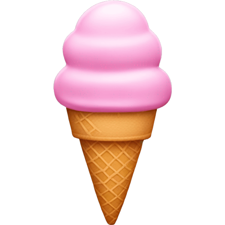 Pink ice cream  emoji