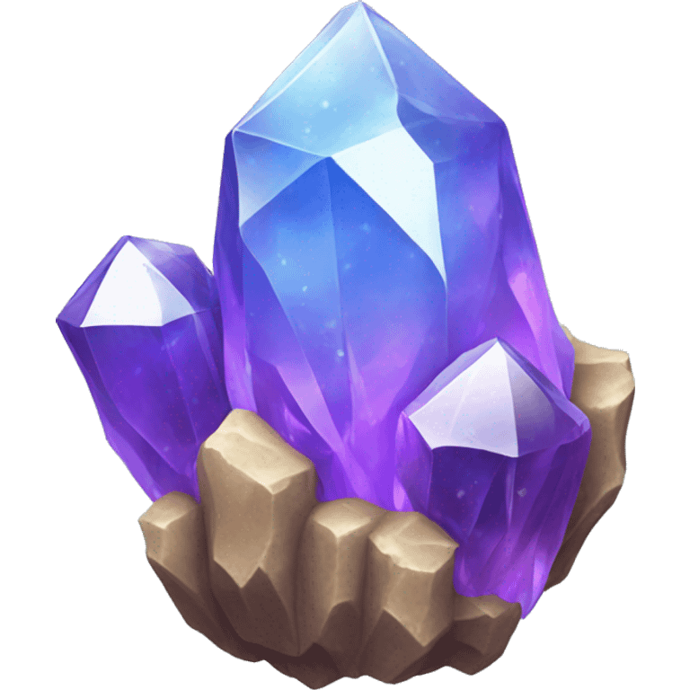 Raw magic crystal cluster emoji