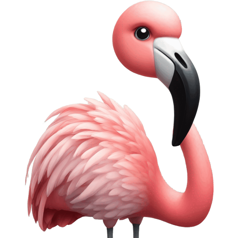 Suspicious flamingo  emoji