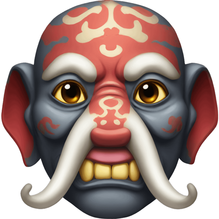 oni japanese mask elephant emoji