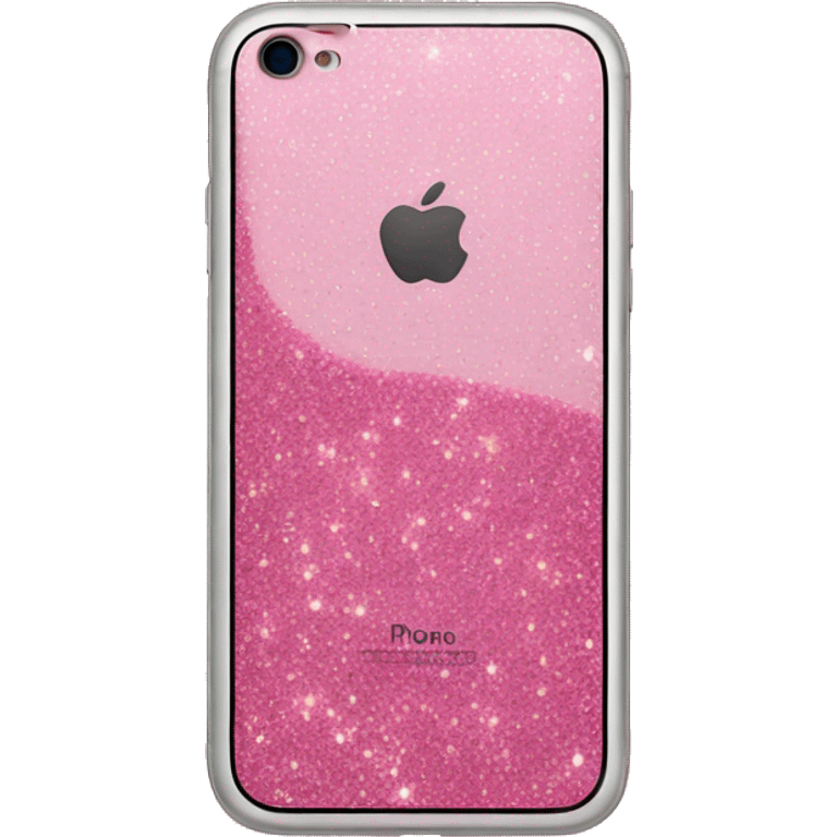 Pink glitter IPhone  emoji