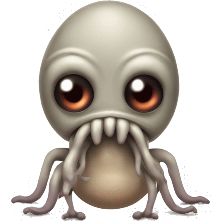 creature that is creepy scary , ugly, fat, squidly,  stinky,  poala emoji