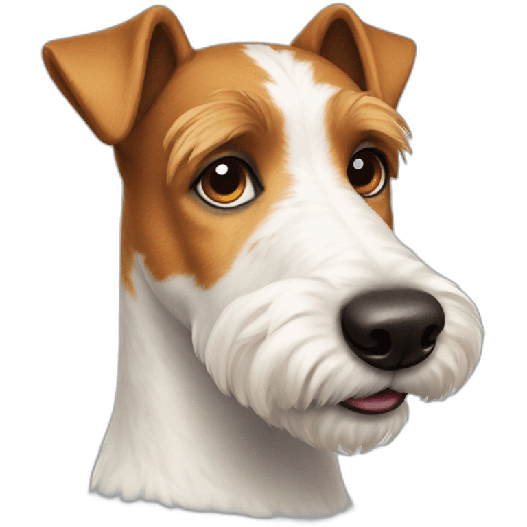 Dog fox terrier emoji