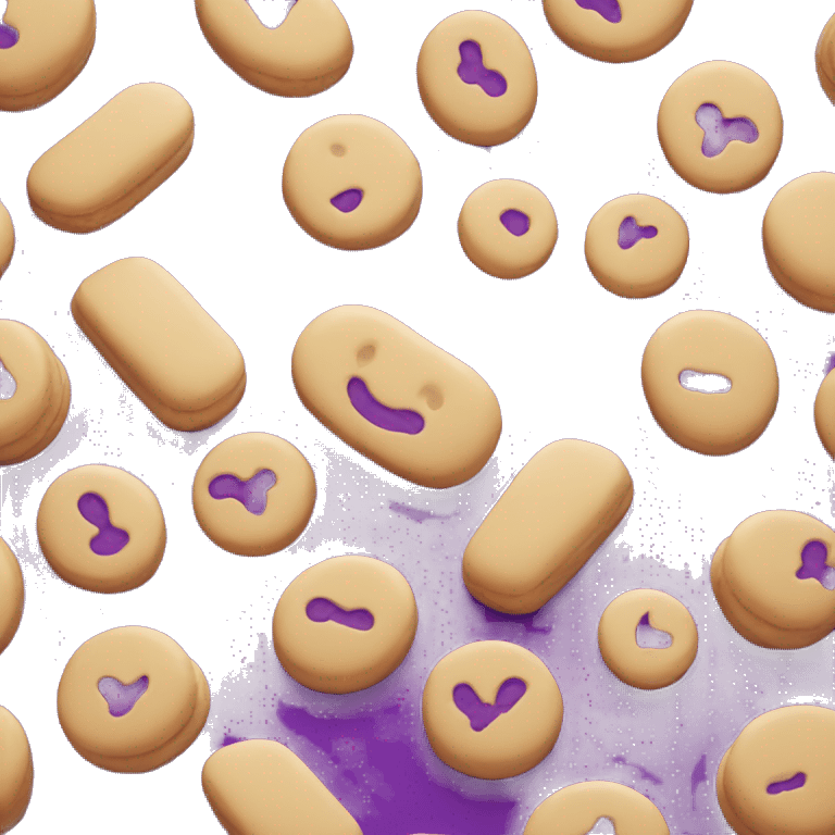 Purple biscuits  emoji