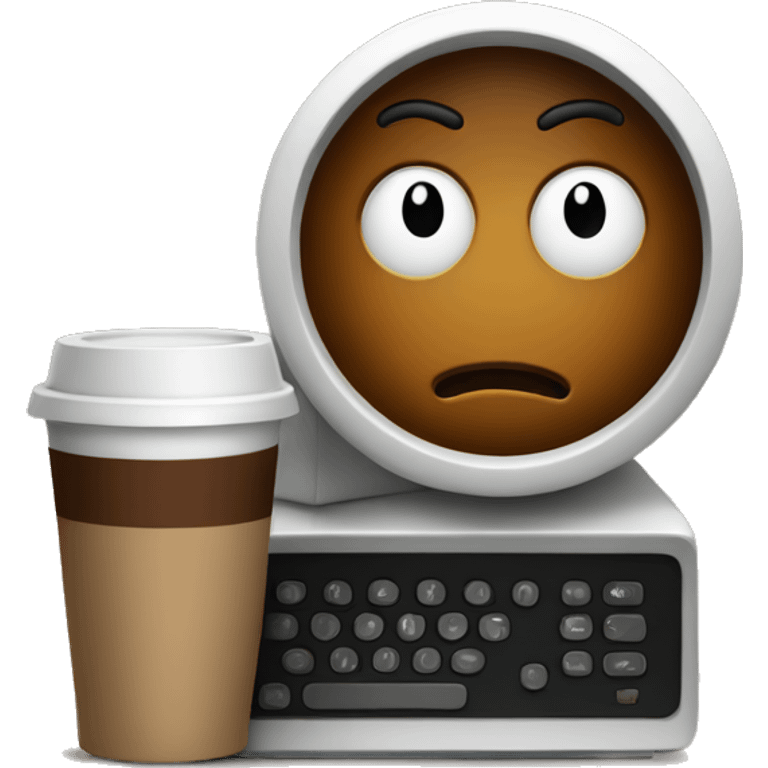 Coffee and TV emoji