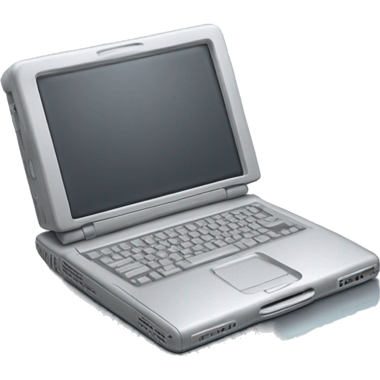 Apple PowerBook G3 open laptop computer emoji