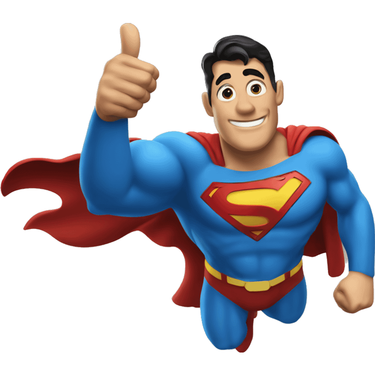 superman thumbs up emoji