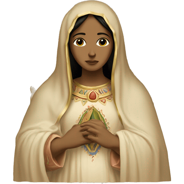 Virgin of Guadalupe but in beige aesthetic emoji