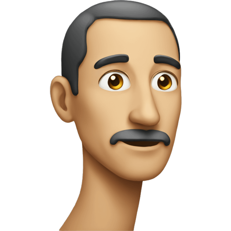 man with long nose emoji