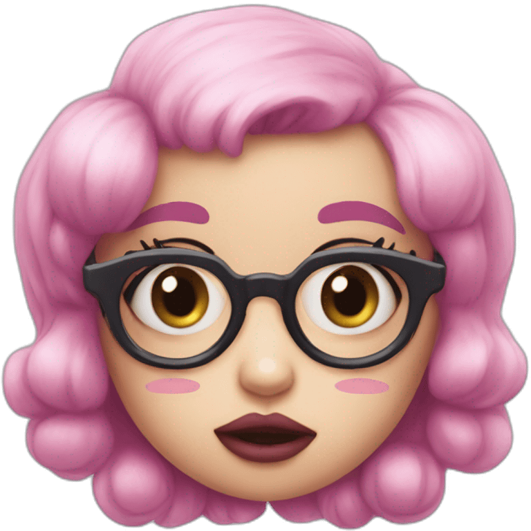 melanie martinez pink four eyed creature emoji