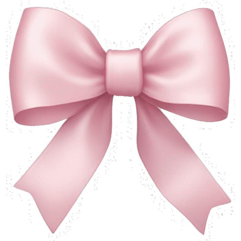 Pale pink ribbon bow emoji