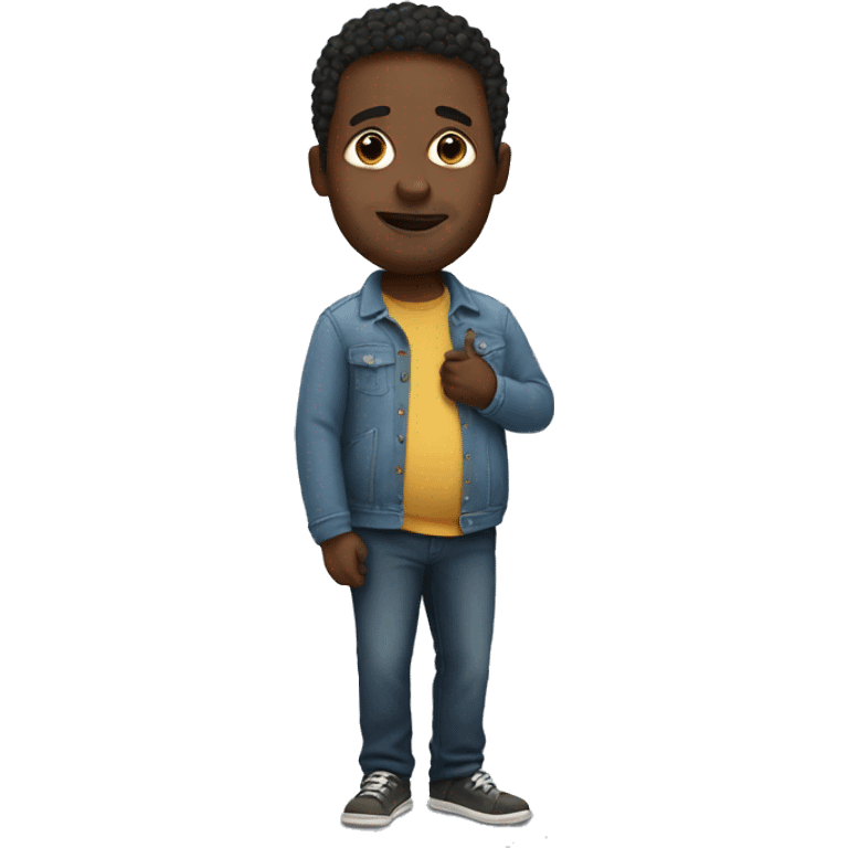 Pregnant black man emoji