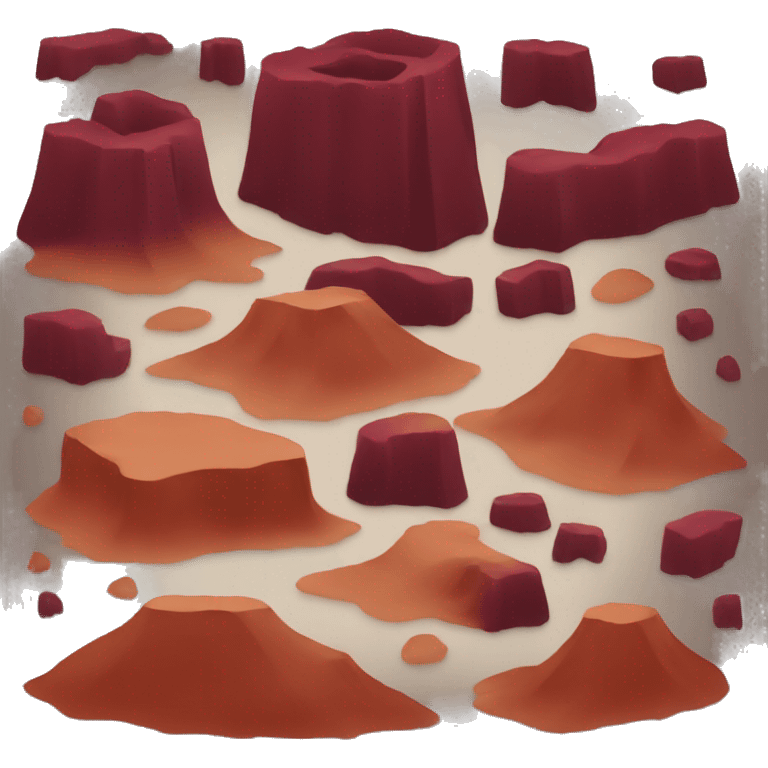 Dark red desert emoji