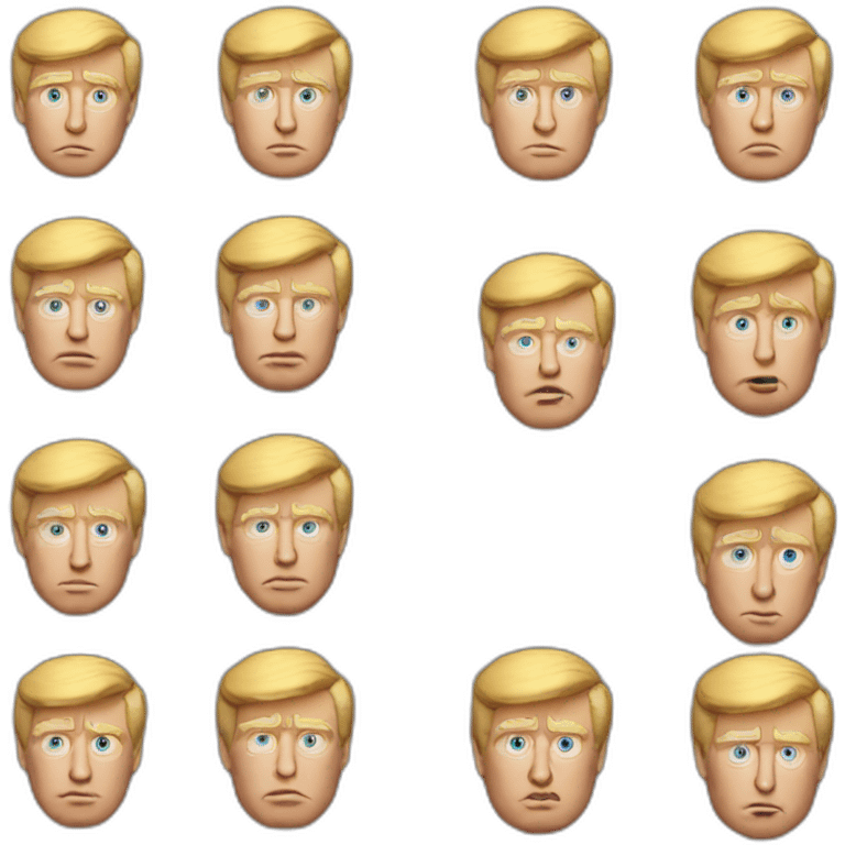 donald trump-(proportional)calm-(realistic) emoji