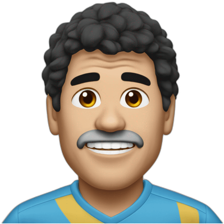 diego maradona festejando un gol emoji