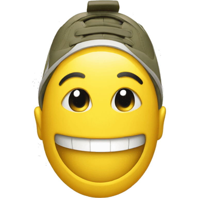 Smiley with Nike shoes emoji